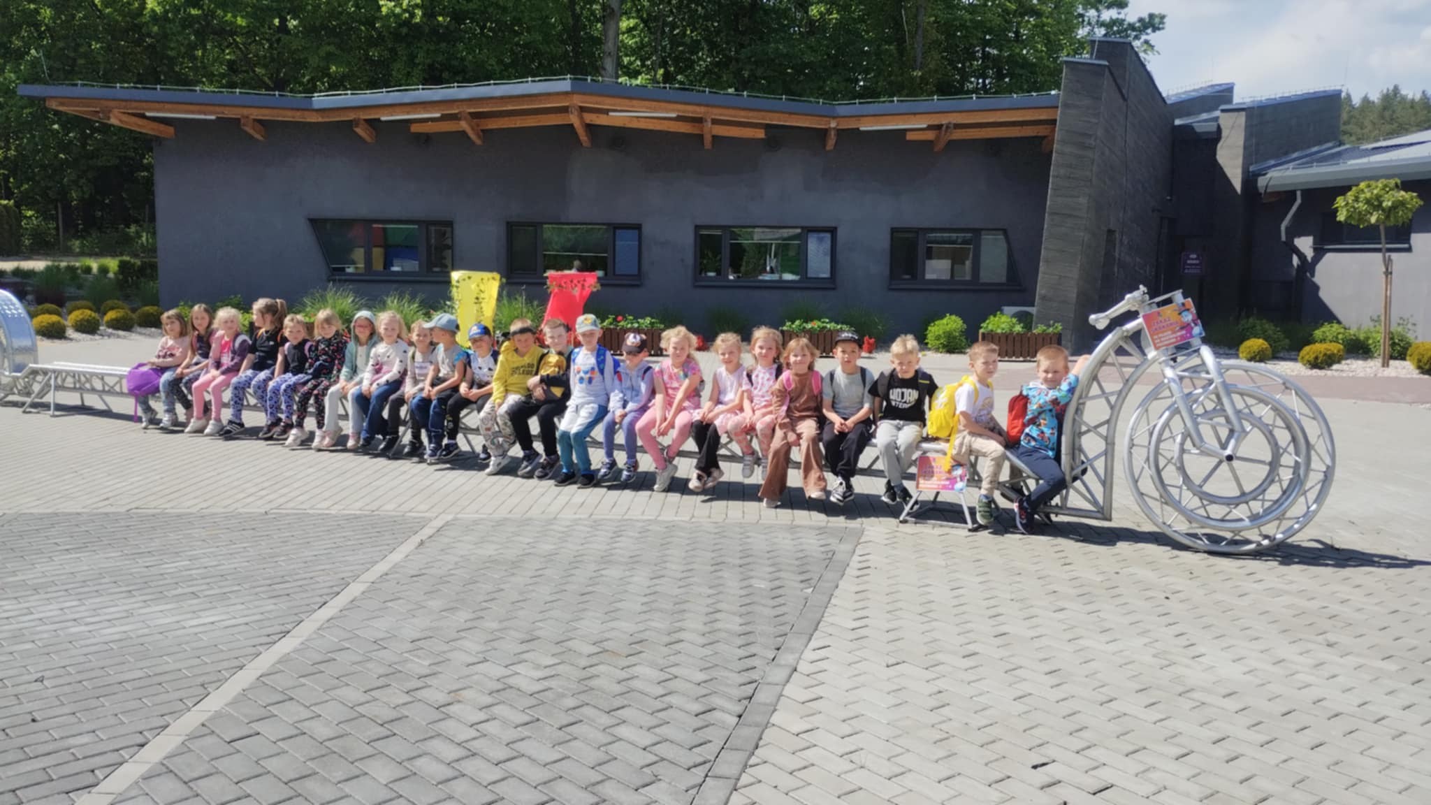 Motylki na olbrzymim rowerze