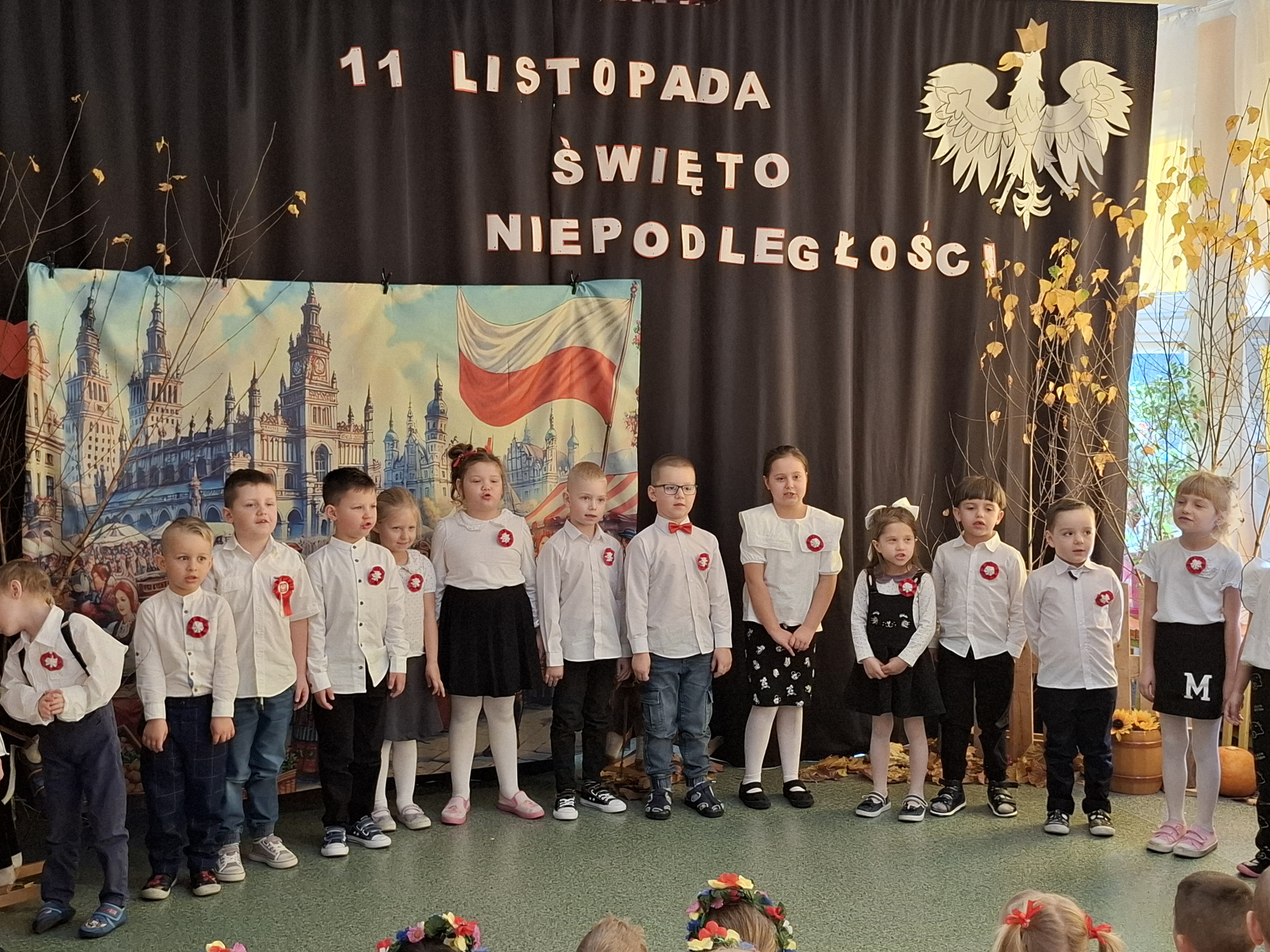 Dzieci z grupy Motylki m&oacute;wią wierszyk