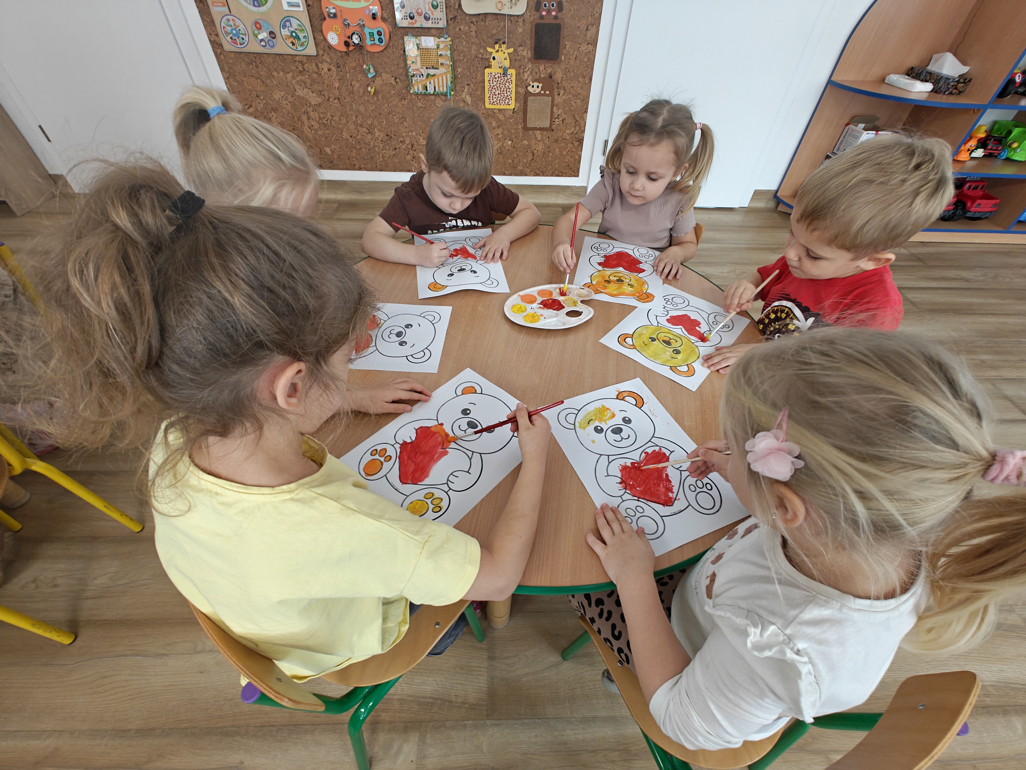 Praca plastyczna dzieci miś w grupie Misie